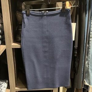 Roland Mouret Blue Knee-Length Pencil Skirt